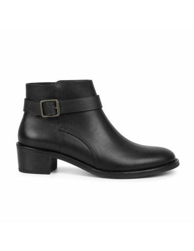 bottines femme de peau le noir W-BUNARI-BLACK