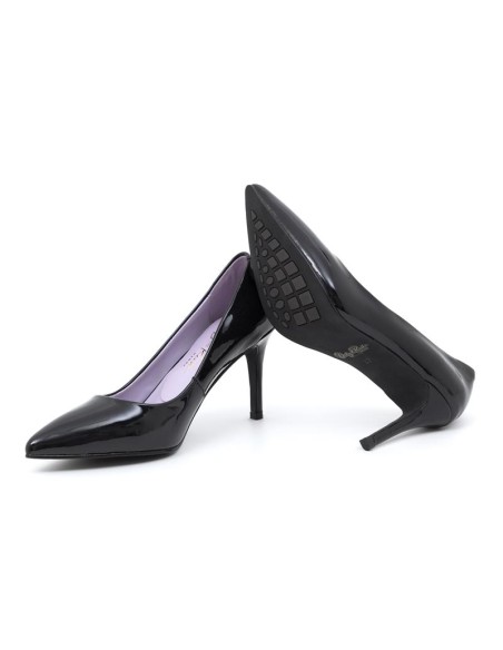 chaussures habillées femme de peau le noir W-CHASY-BLACK