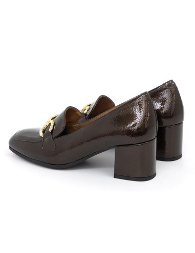 Zapato de Vestir de piel liso color bronce