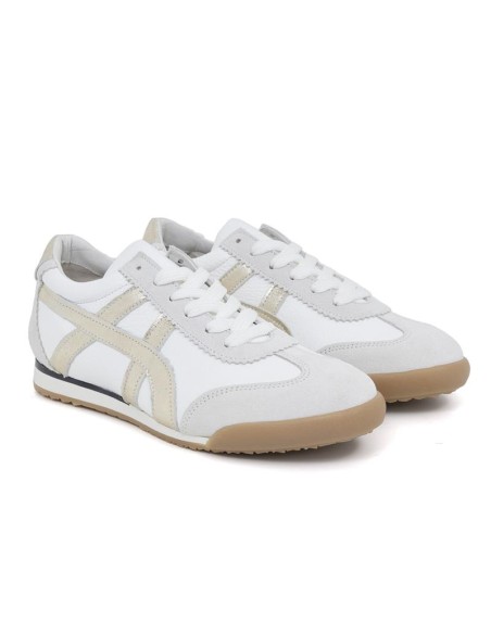 baskets femme de peau blanc W-CHIC-BLANCO