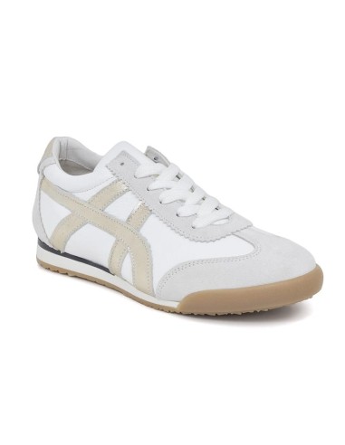 baskets femme de peau blanc W-CHIC-BLANCO