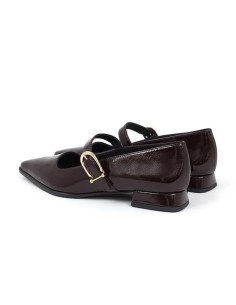 Zapato de Vestir de piel liso color burdeos 2