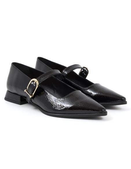 Zapato de Vestir de piel liso color negro