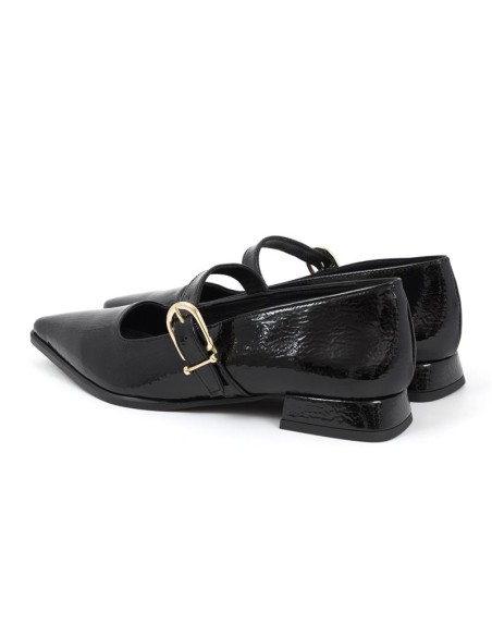 Zapato de Vestir de piel liso color negro