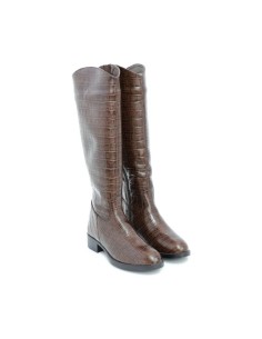 bottes femme de peau marron W-CROBO-MARRON 2