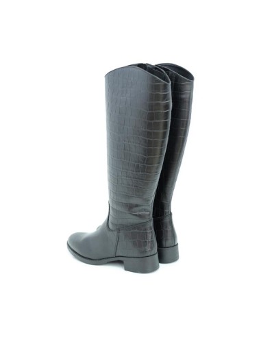 bottes femme de peau le noir W-CROBO-NEGRO