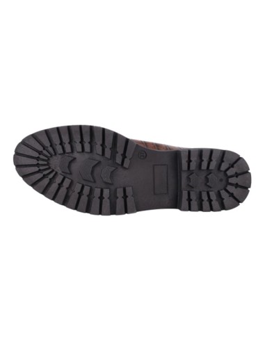 femmes mocassins de peau marron W-CROSO-BROWN