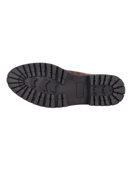 Brown leather women's moccasins