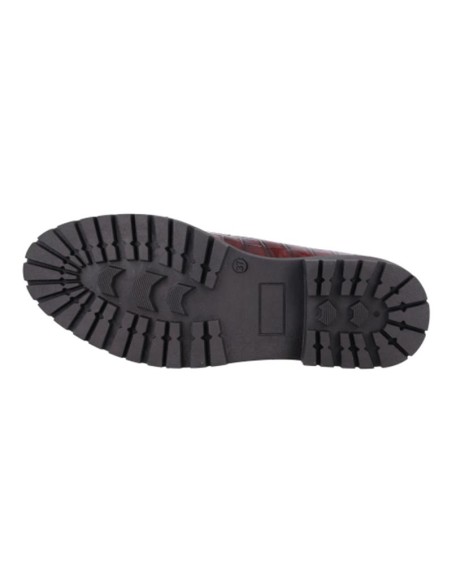 femmes mocassins de peau Bordeaux W-CROSO-BURGUNDY