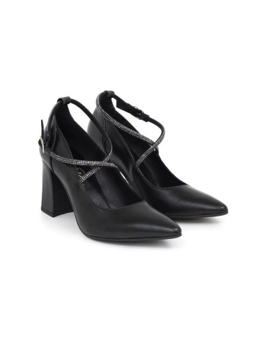 chaussures habillées femme de peau le noir W-DAISY-BLACK
