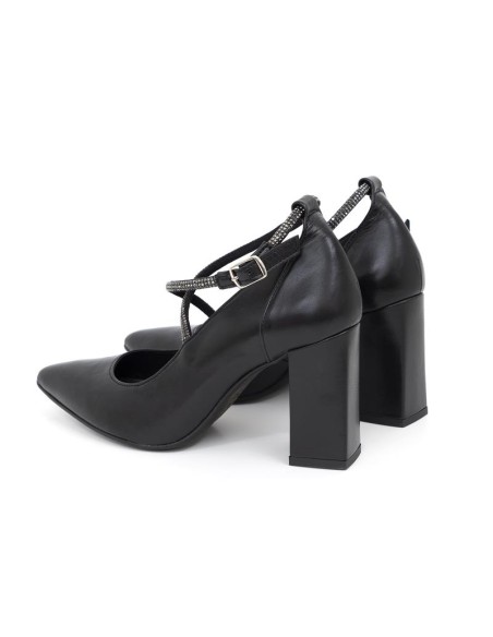 Zapato de Vestir de piel liso color negro