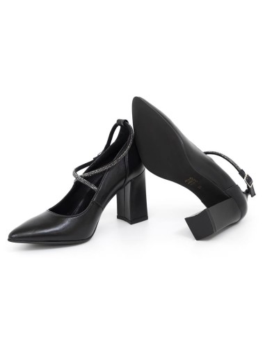 Zapato de Vestir de piel liso color negro