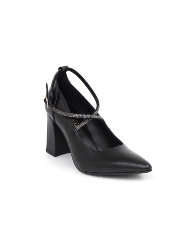 chaussures habillées femme de peau le noir W-DAISY-BLACK