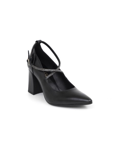Zapato de Vestir de piel liso color negro