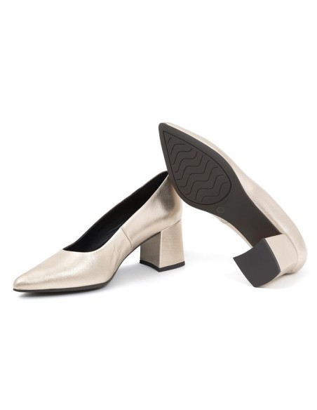 gold leather Dressing Shoes