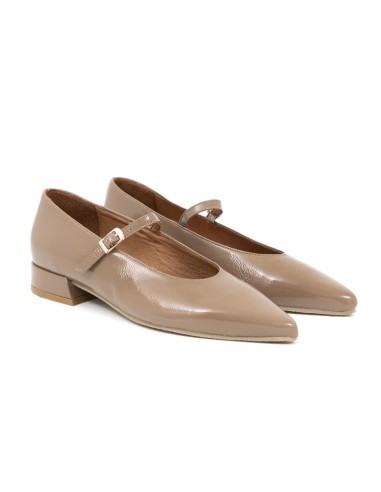 Zapato de Vestir de piel liso color beige