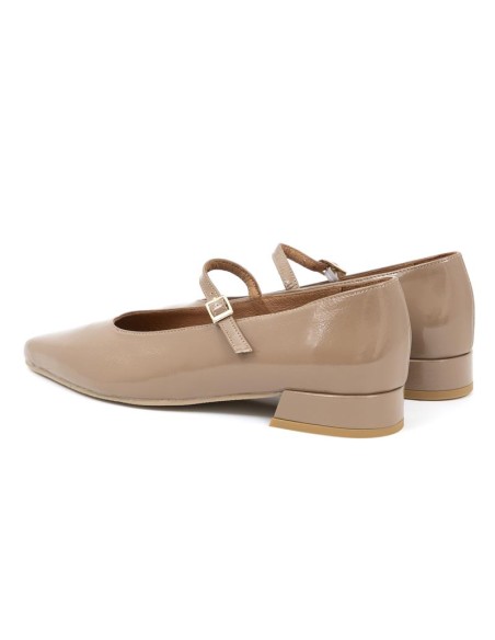 Zapato de Vestir de piel liso color beige