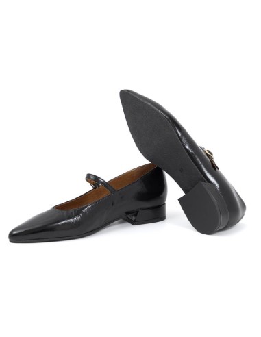 Zapato de Vestir de piel liso color negro