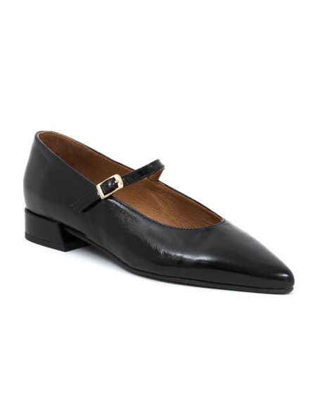 Zapato de Vestir de piel liso color negro