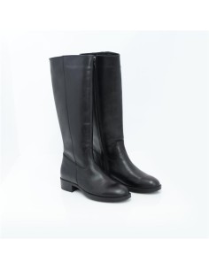bottes femme de peau le noir W-DARINA-BLACK 2