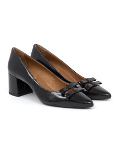 Zapato de Vestir de piel liso color negro 2