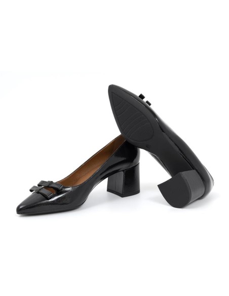 Zapato de Vestir de piel liso color negro