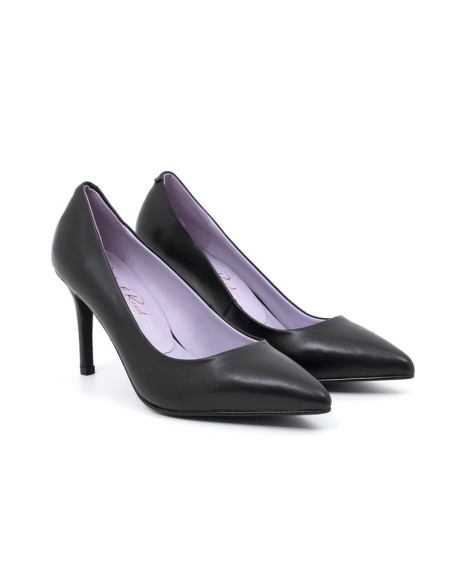 chaussures habillées femme de peau le noir W-DASY-BLACK
