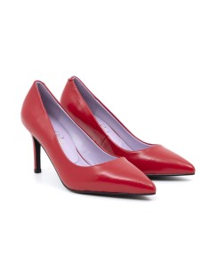 Zapato de Vestir de piel liso color rojo 2
