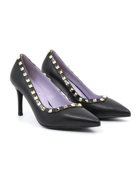 chaussures habillées femme  poil de poney le noir W-DEMACH-BLACK