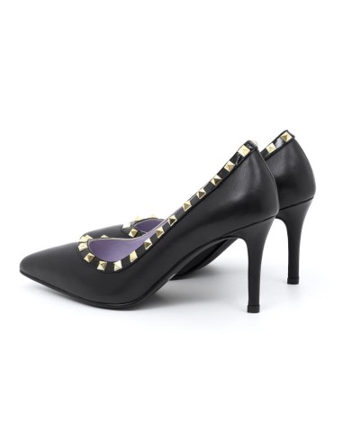 chaussures habillées femme  poil de poney le noir W-DEMACH-BLACK