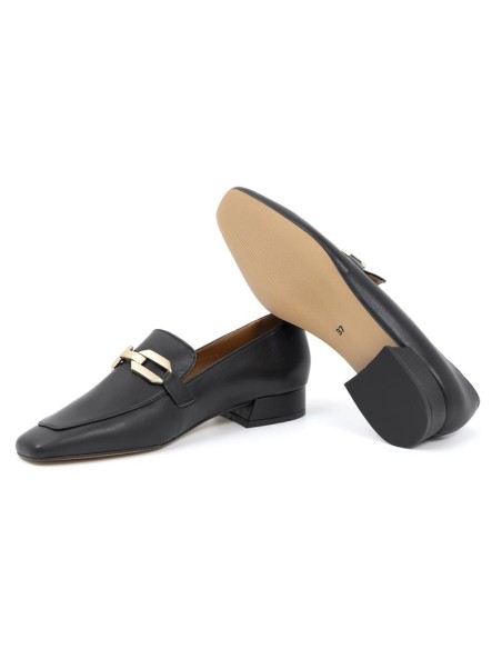 Zapato de Vestir de piel liso color negro
