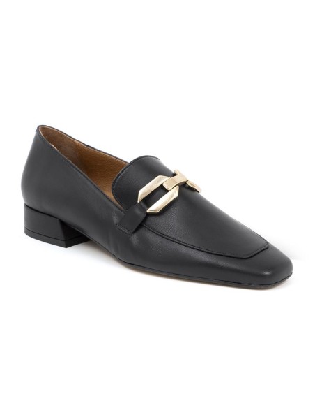 Zapato de Vestir de piel liso color negro