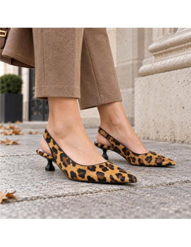 Beige pony hair Dressing Shoes