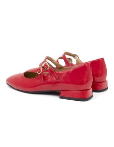 Zapato de Vestir de charol liso color rojo 2