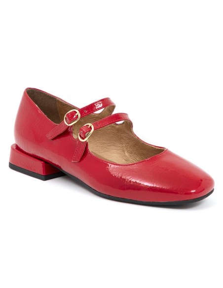 Zapato de Vestir de charol liso color rojo