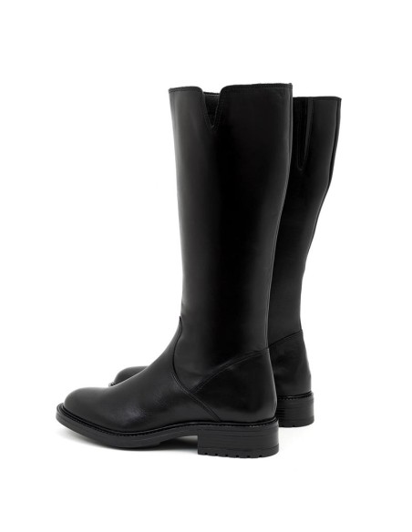 bottes femme de peau le noir W-ELBUR-BLACK
