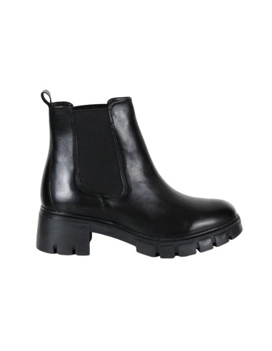 Black leather women's boots