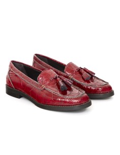 femmes mocassins de peau rouge W-FLORIS-RED 2