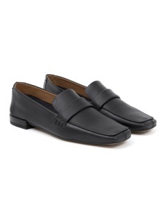femmes mocassins de peau le noir W-GALATA-BLACK 2