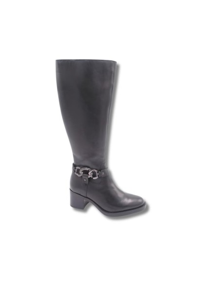 bottes femme de peau le noir W-IRNELA-BLACK