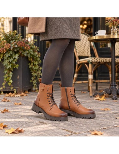 Light Brown leather Women's high boots