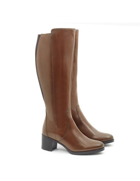 Light Brown leather Women's high boots