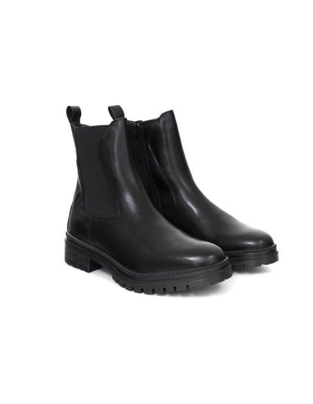 bottines femme de peau le noir W-KIVEL-BLACK