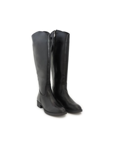 bottes femme de peau le noir W-MATEY-NEGRO