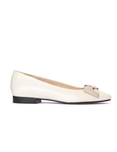 Zapato de Vestir de piel liso color beige 2