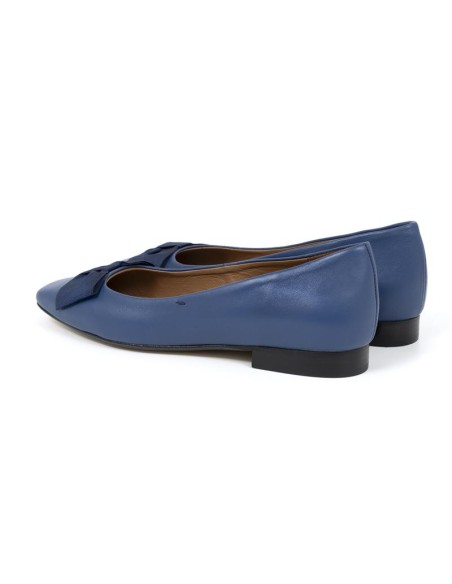 chaussures habillées femme de peau bleu W-MELINA-NAVY
