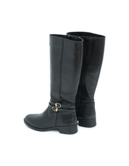 bottes femme de peau le noir W-MEMINA-BLACK
