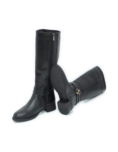 bottes femme de peau le noir W-MEMINA-BLACK