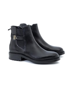 bottines femme de peau le noir W-MENVER-BLACK 2