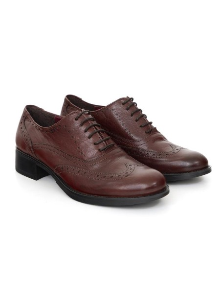 chaussures habillées femme de peau Bordeaux W-MILADE-BURDEOS